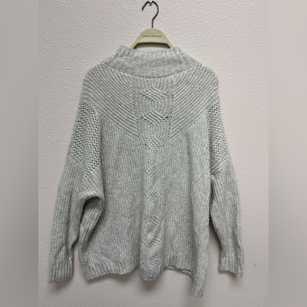 Maurices Light Gray Cowl Neck Sweater